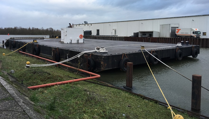 Flat top pontoon, dwt 1,000 tons for Sale Boogaard Brokers